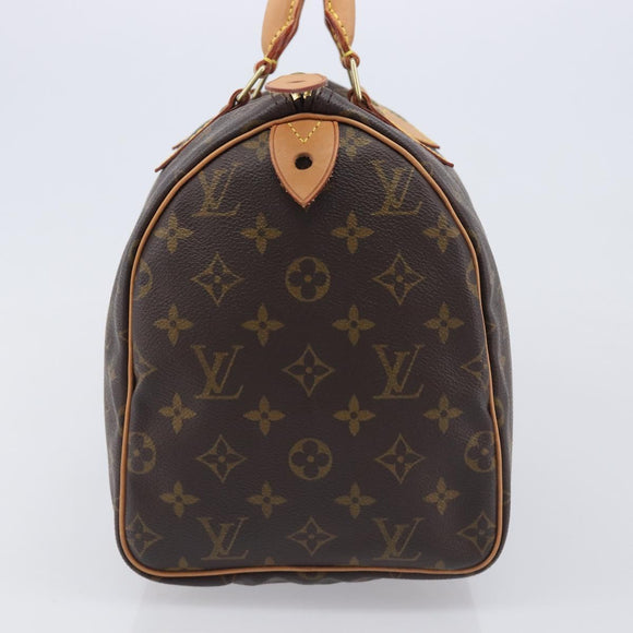 LOUIS VUITTON Monogram Speedy 30 Hand Bag M41108 LV Auth am12887V