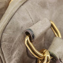 Miu Miu Hand Bag Leather 2way Beige Gold Auth am12892A-20