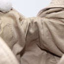 Miu Miu Hand Bag Leather 2way Beige Gold Auth am12892A-23