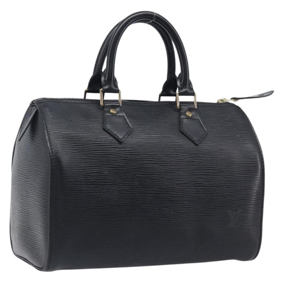 LOUIS VUITTON Epi Speedy 25 Hand Bag Black M59042 LV Auth am12893V