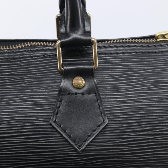 LOUIS VUITTON Epi Speedy 25 Hand Bag Black M59042 LV Auth am12893V