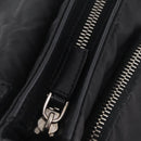 PRADA Shoulder Bag Leather Nylon Black Silver BR2417 Auth am12894V-22