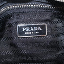 PRADA Shoulder Bag Leather Nylon Black Silver BR2417 Auth am12894V-23