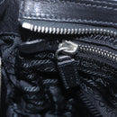 PRADA Shoulder Bag Leather Nylon Black Silver BR2417 Auth am12894V-27