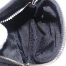 PRADA Shoulder Bag Leather Nylon Black Silver BR2417 Auth am12894V-30