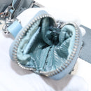 PRADA Hand Bag Nylon 2way Light Blue Silver Auth am12895A-16