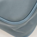 PRADA Hand Bag Nylon 2way Light Blue Silver Auth am12895A-19