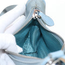 PRADA Hand Bag Nylon 2way Light Blue Silver Auth am12895A-30