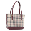BURBERRY Nova Check Tote Bag Canvas Beige Gold Auth am12898V-1
