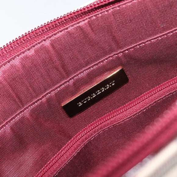 BURBERRY Nova Check Tote Bag Canvas Beige Gold Auth am12898V