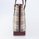 BURBERRY Nova Check Tote Bag Canvas Beige Gold Auth am12898V-5