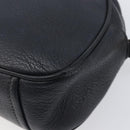 PRADA Shoulder Bag Leather Black Gold Auth am12900A-12