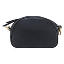 PRADA Shoulder Bag Leather Black Gold Auth am12900A-3
