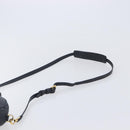 PRADA Shoulder Bag Leather Black Gold Auth am12900A-8