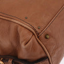 Chloe Paddington Hand Bag Leather Brown Gold Auth am12905V-12
