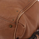 Chloe Paddington Hand Bag Leather Brown Gold Auth am12905V-13