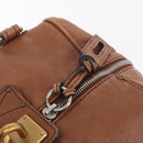 Chloe Paddington Hand Bag Leather Brown Gold Auth am12905V-15