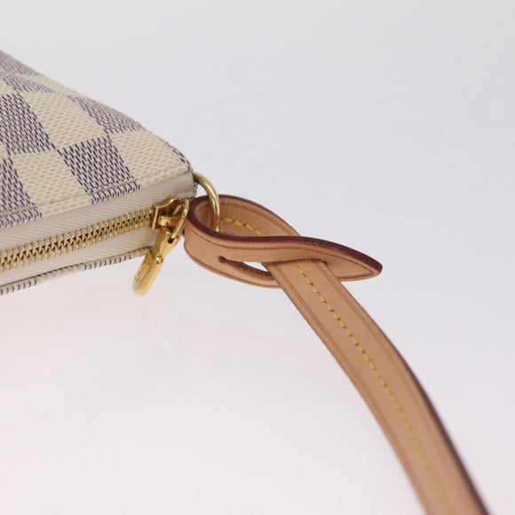 LOUIS VUITTON Damier Azur Pochette Accessoires Pouch N51986 LV Auth am12915SAM