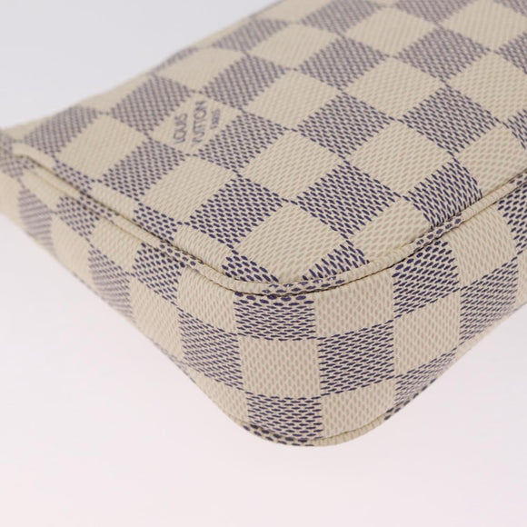 LOUIS VUITTON Damier Azur Pochette Accessoires Pouch N51986 LV Auth am12915SAM