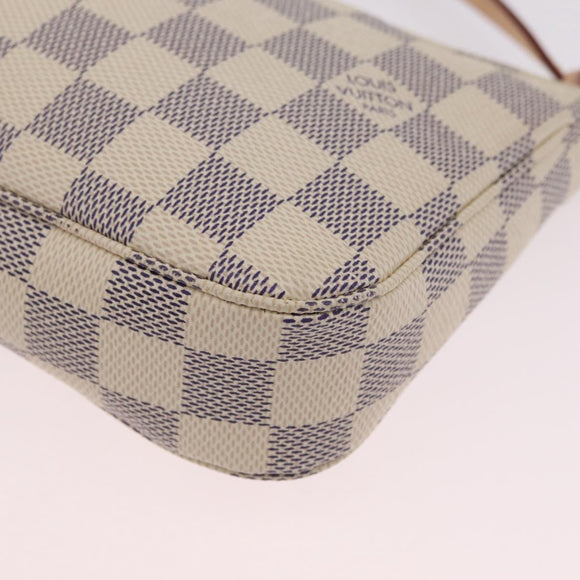 LOUIS VUITTON Damier Azur Pochette Accessoires Pouch N51986 LV Auth am12915SAM