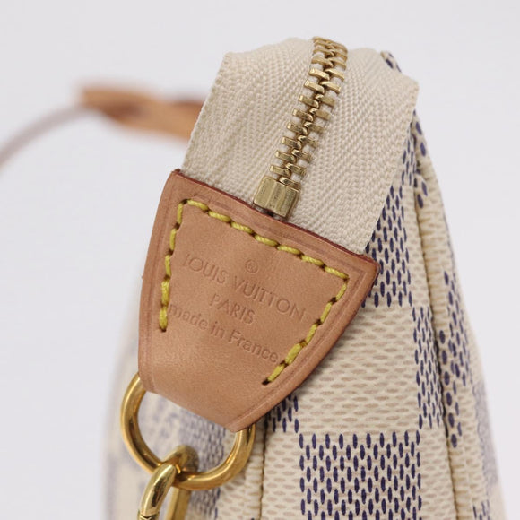 LOUIS VUITTON Damier Azur Pochette Accessoires Pouch N51986 LV Auth am12915SAM