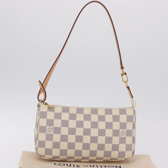 LOUIS VUITTON Damier Azur Pochette Accessoires Pouch N51986 LV Auth am12915SAM