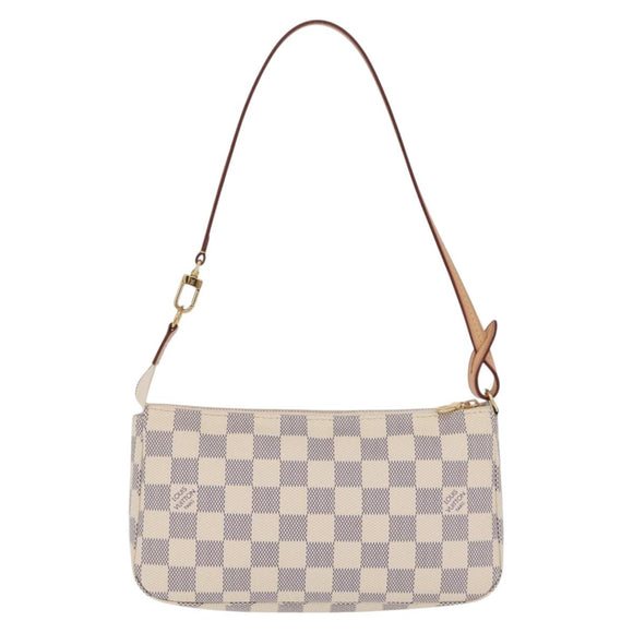 LOUIS VUITTON Damier Azur Pochette Accessoires Pouch N51986 LV Auth am12915SAM