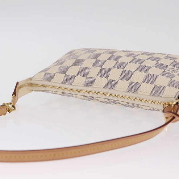 LOUIS VUITTON Damier Azur Pochette Accessoires Pouch N51986 LV Auth am12915SAM