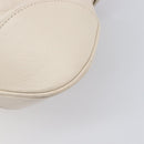 Salvatore Ferragamo Gancini Marissa Hand Bag Leather White Silver Auth am12920V-11