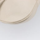 Salvatore Ferragamo Gancini Marissa Hand Bag Leather White Silver Auth am12920V-14