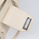 Salvatore Ferragamo Gancini Marissa Hand Bag Leather White Silver Auth am12920V-21
