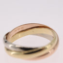 Cartier Trinity Ring 18K Gold (750) Silver Auth am12921SM-10