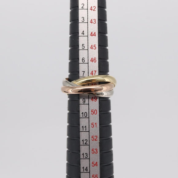 Cartier Trinity Ring 18K Gold (750) Silver Auth am12921SM