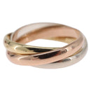 Cartier Trinity Ring 18K Gold (750) Silver Auth am12921SM-7