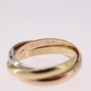 Cartier Trinity Ring 18K Gold (750) Silver Auth am12921SM-9