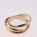 Cartier Trinity Ring 18K Gold (750) Silver Auth am12922SM-8