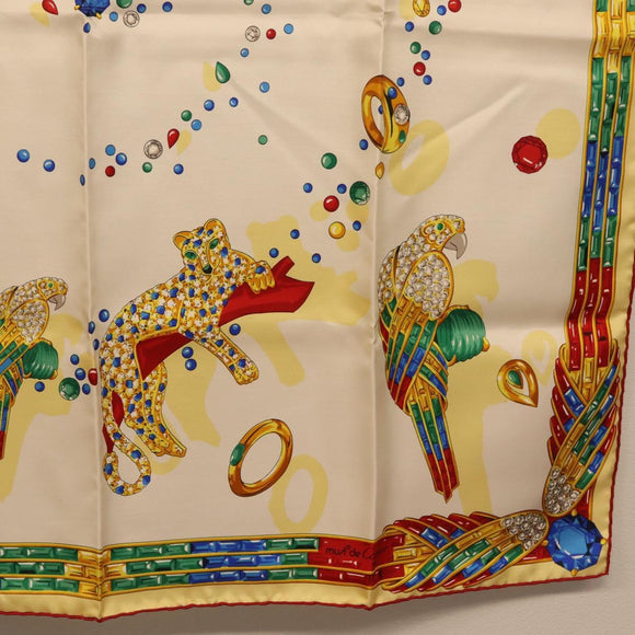 Cartier Scarf Silk Multicolor Auth am12923SM