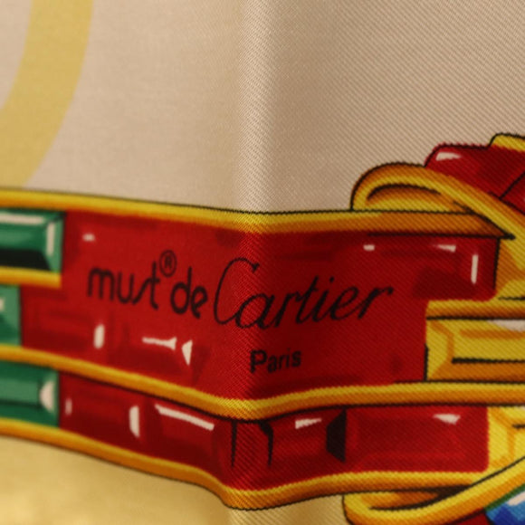 Cartier Scarf Silk Multicolor Auth am12923SM
