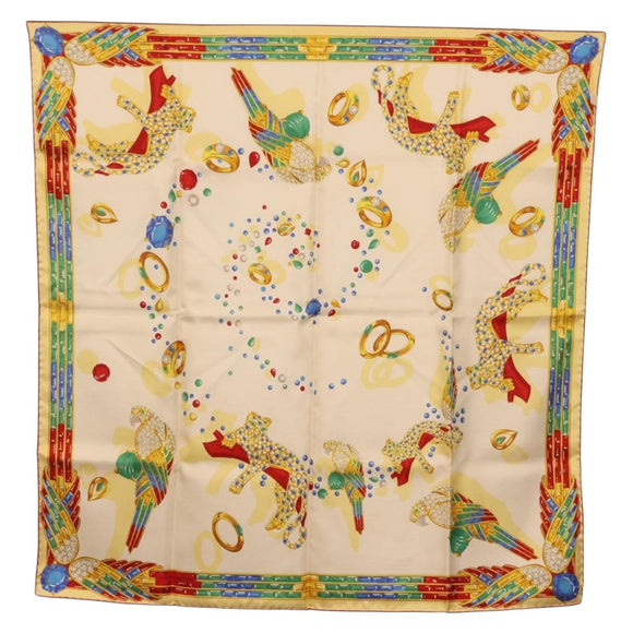 Cartier Scarf Silk Multicolor Auth am12923SM