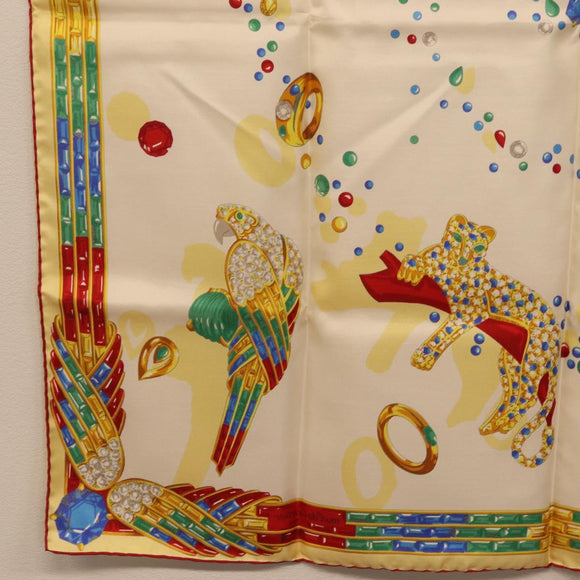 Cartier Scarf Silk Multicolor Auth am12923SM
