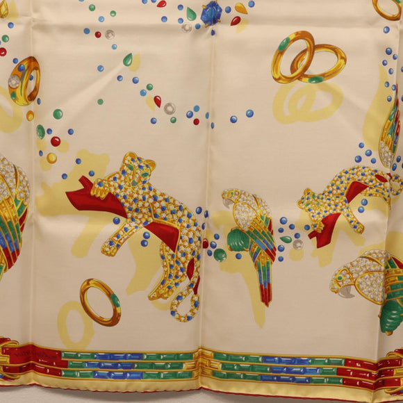 Cartier Scarf Silk Multicolor Auth am12923SM