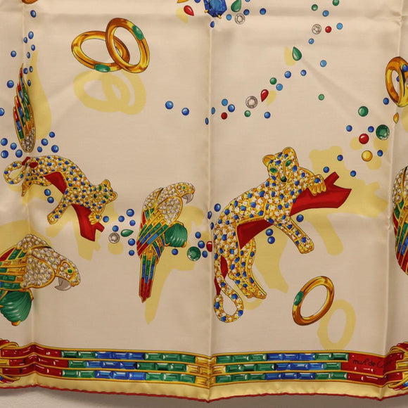 Cartier Scarf Silk Multicolor Auth am12923SM