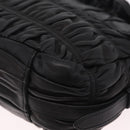 PRADA Ready Lock Hand Bag Leather Black Silver Auth am12925V-13