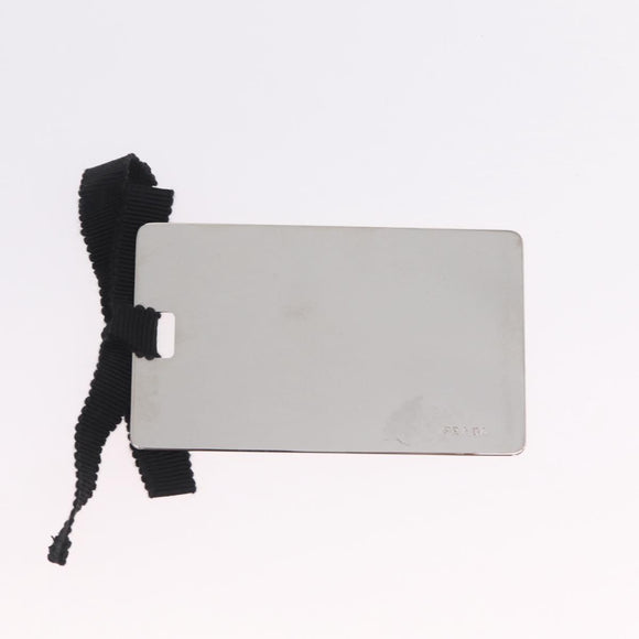 PRADA Ready Lock Hand Bag Leather Black Silver Auth am12925V