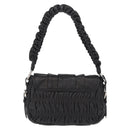 PRADA Ready Lock Hand Bag Leather Black Silver Auth am12925V-3