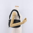 PRADA Ready Lock Hand Bag Leather Black Silver Auth am12925V-31