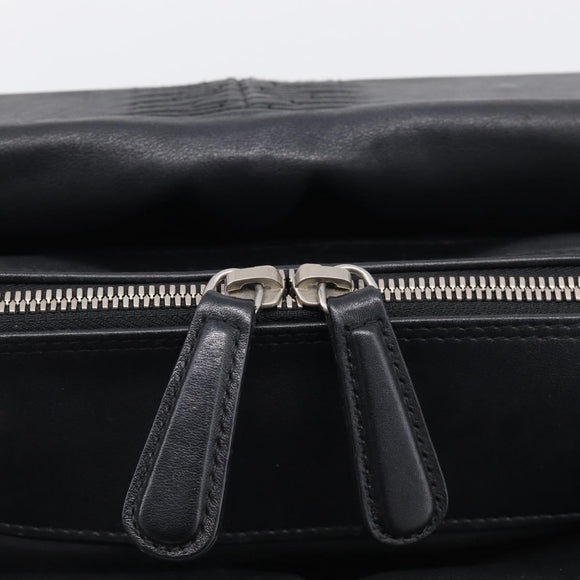Christian Dior Carreno Hand Bag Leather Black Silver Auth am12928V