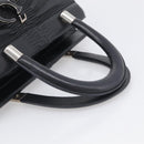 Christian Dior Carreno Hand Bag Leather Black Silver Auth am12928V-7