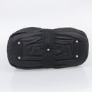Christian Dior Carreno Hand Bag Leather Black Silver Auth am12928V-9