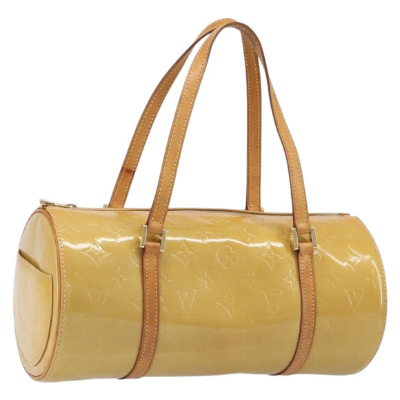 LOUIS VUITTON Monogram Vernis Bedford Hand Bag Beige M91006 LV Auth am12929V